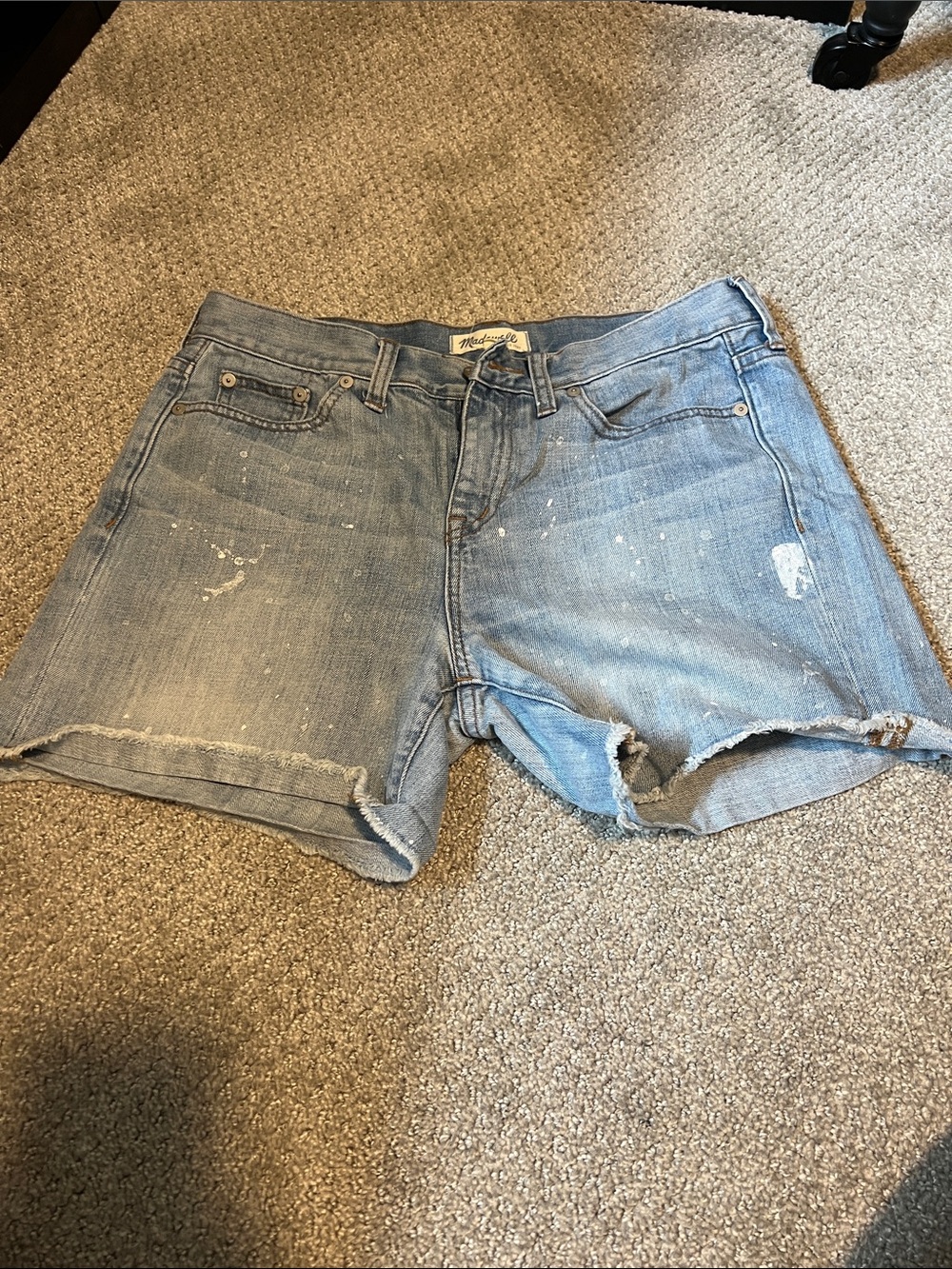 Madewell Light Blue High Waist Denim Shorts